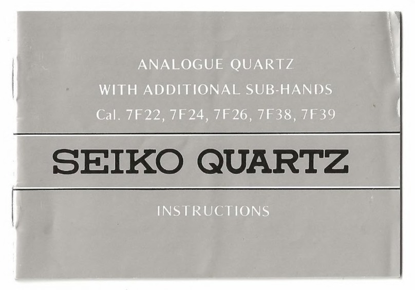 Seiko 7F22 instructions