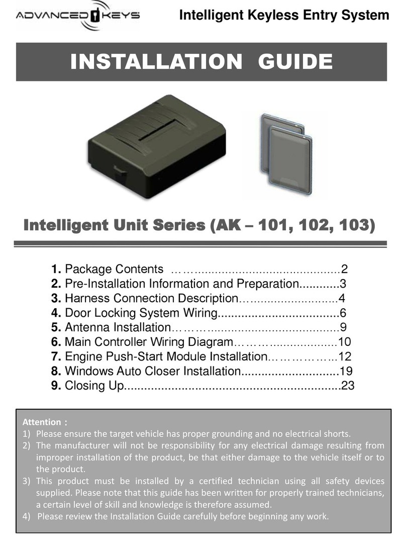 Advanced Keys AK-101 installation guide