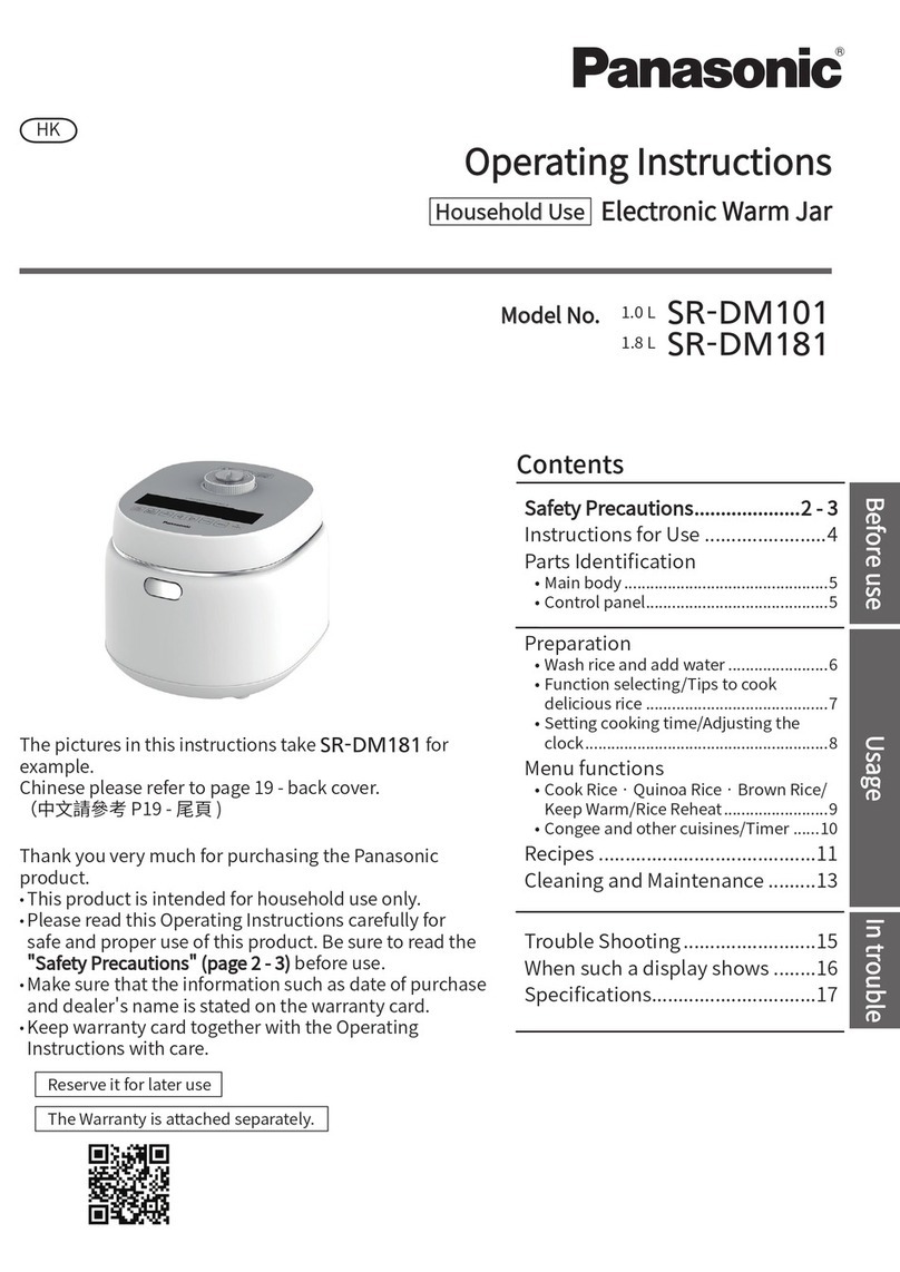 Panasonic SR-DM101 operating instructions
