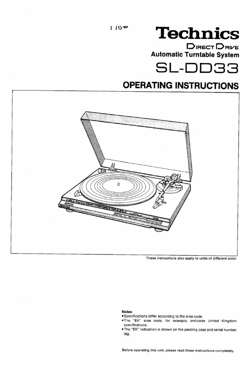 Technics SL-DD33 - SERVICE User manual