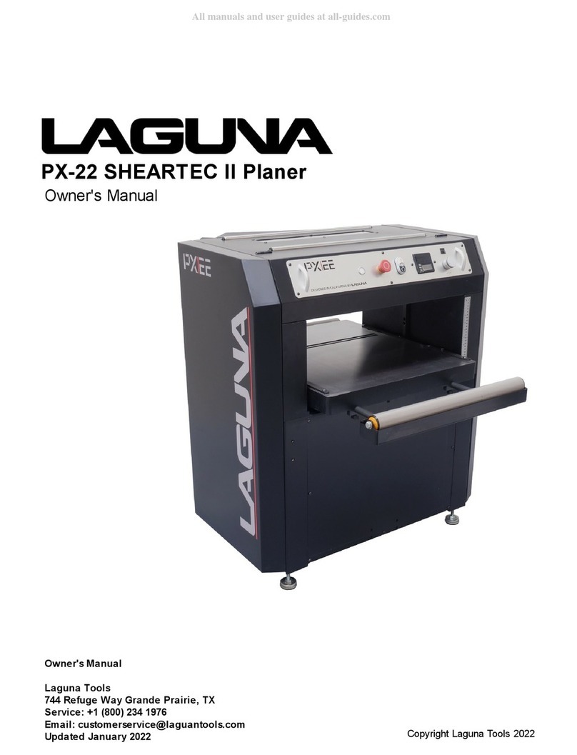 Laguna Tools PX-22 SHEARTEC II owner's manual
