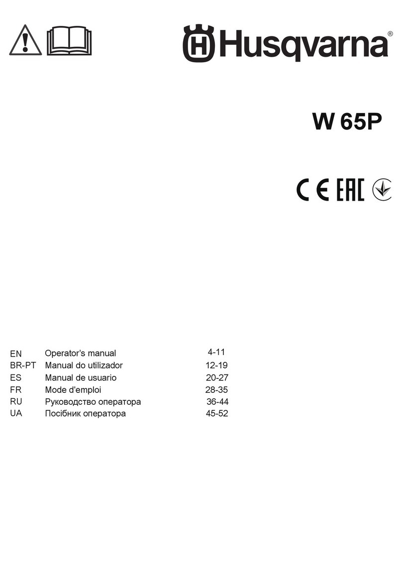 Husqvarna W 65P Operator's manual