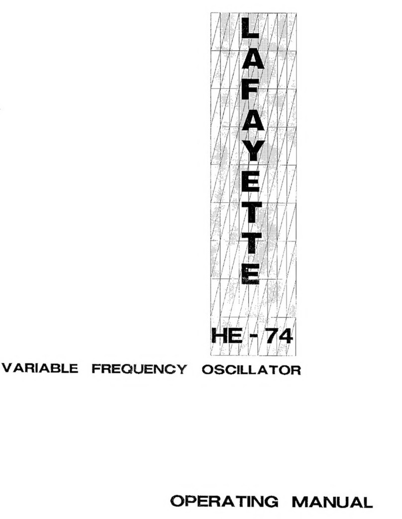Lafayette HE-74 User manual
