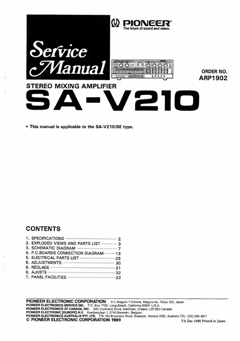 Pioneer SA-V210 User manual