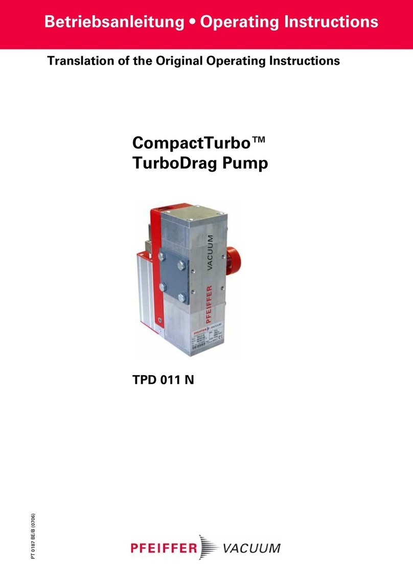Pfeiffer Vacuum CompactTurbo TPD 011 N operating instructions Pfeiffer Vacuum CompactTurbo TPD 011 N operating instructions