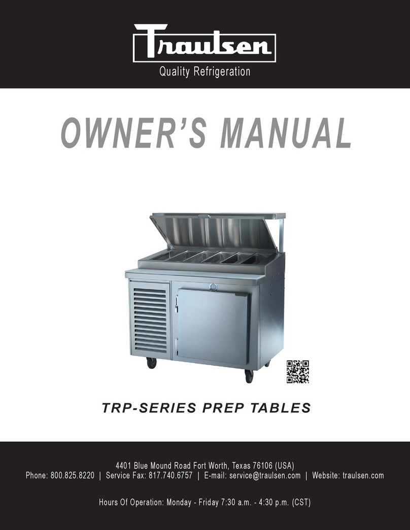 Traulsen TRP Series owner's manual