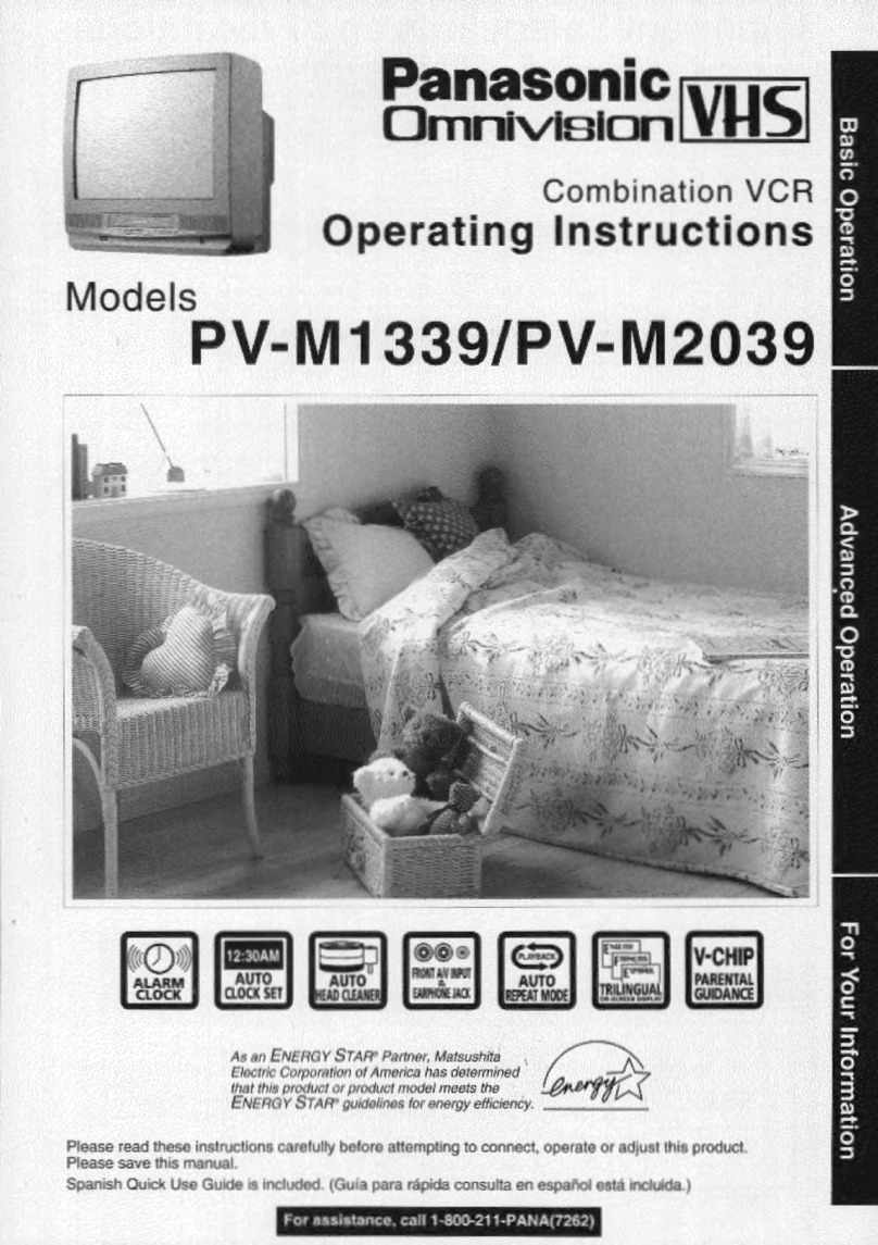 Panasonic OmniVision PV-M1339 User manual
