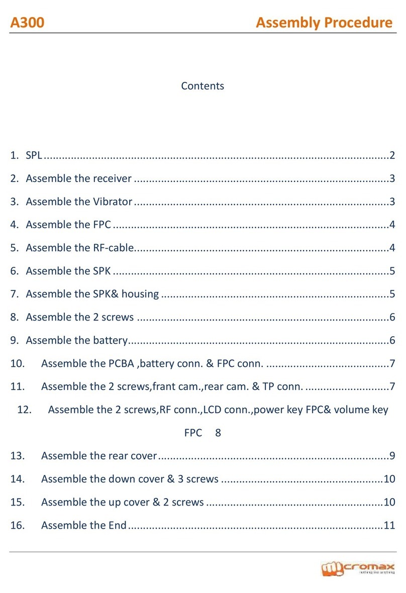 cromax A300 Assembly procedure