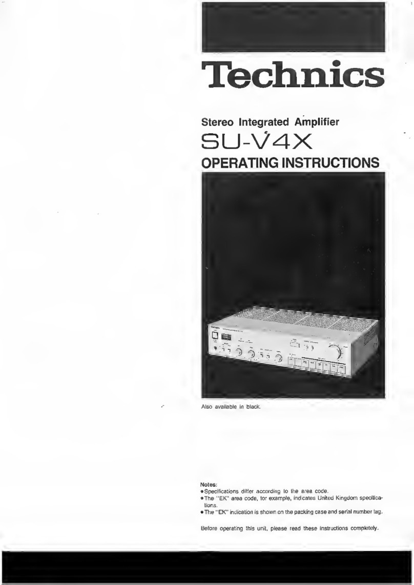 Technics SU-V4X operating instructions