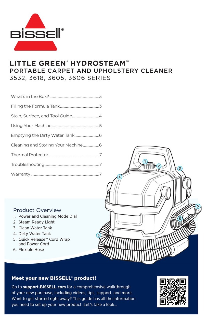 Bissell Little Green HydroSteam 3532 Series manual