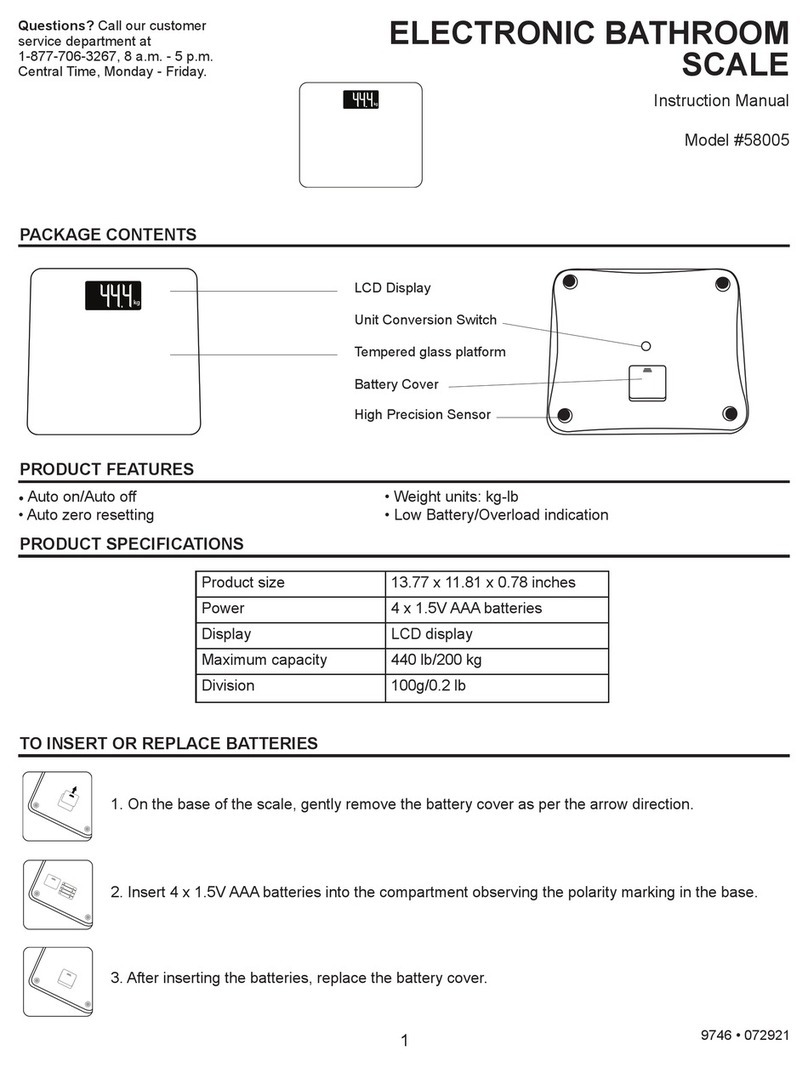 Asset 58005 instruction manual