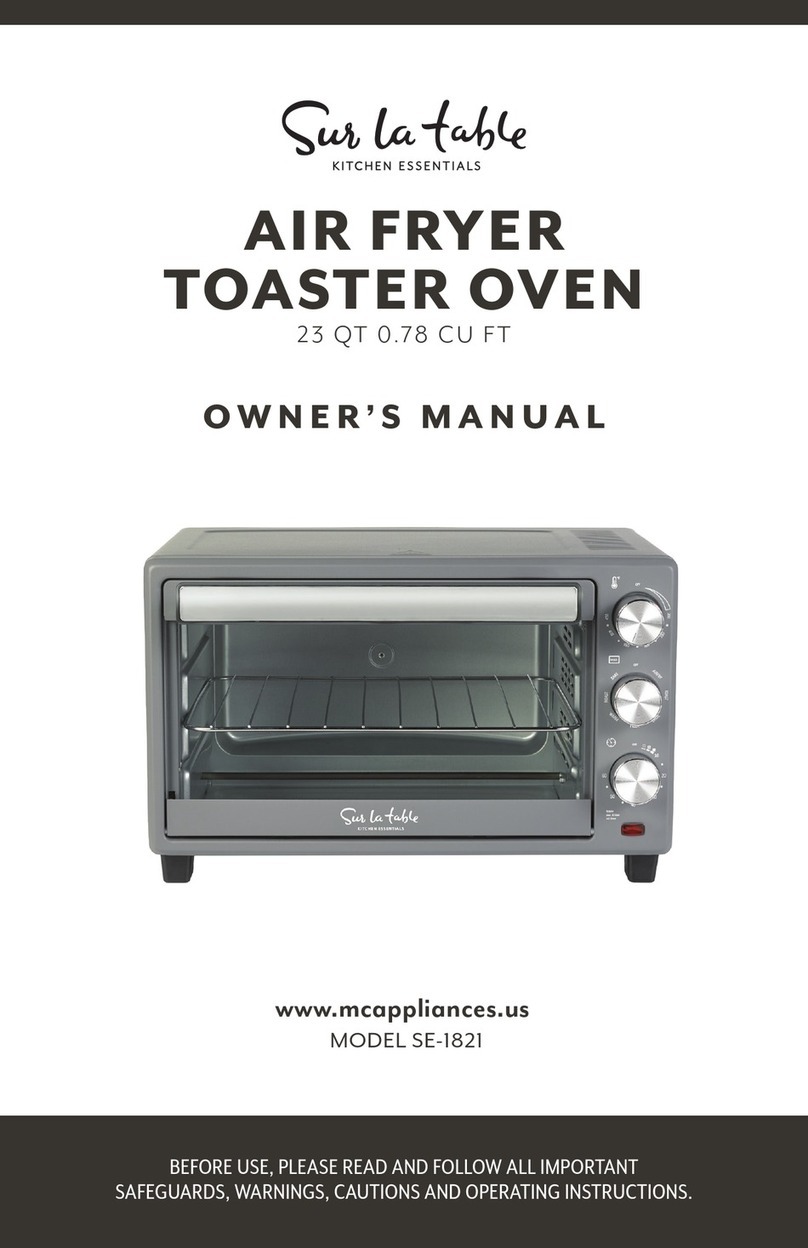 Sur la table SE-1821 owner's manual