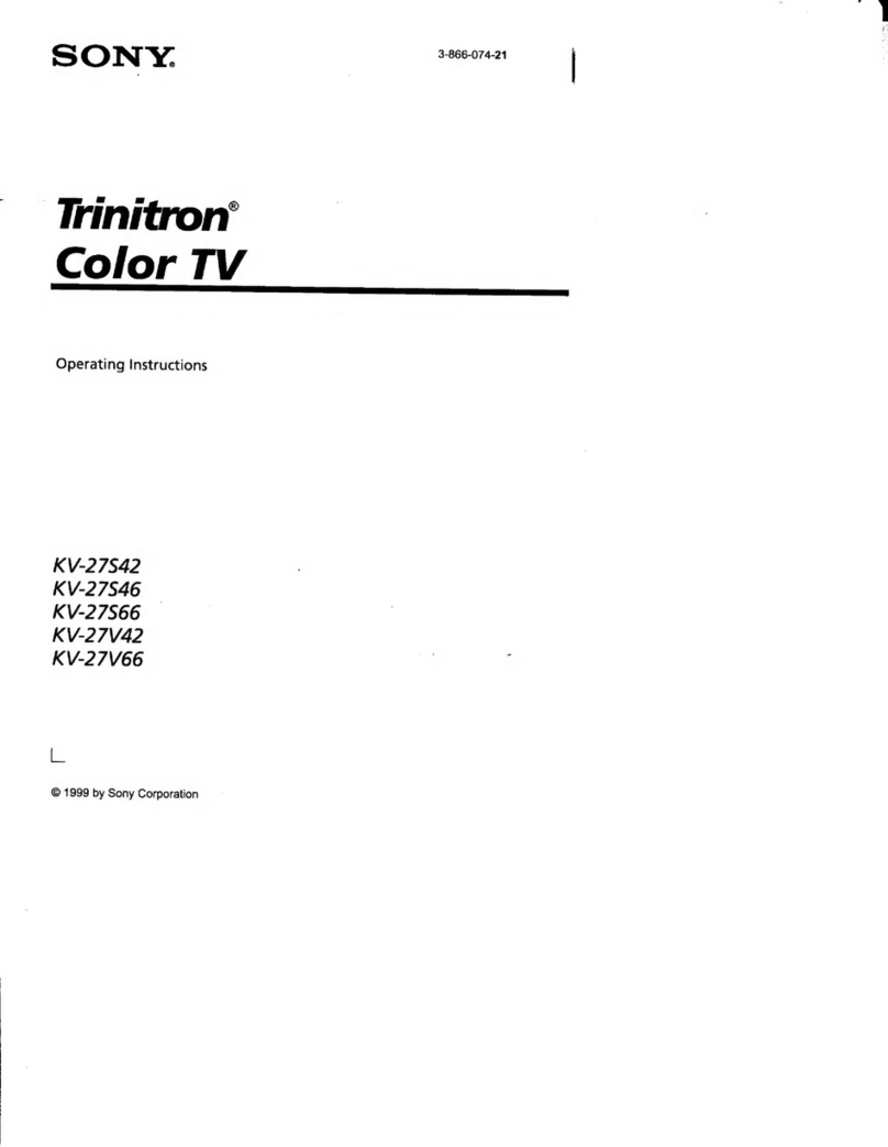 Sony Trinitron KV-27S42 User manual