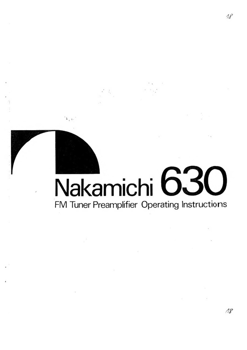 Nakamichi 630 operating instructions