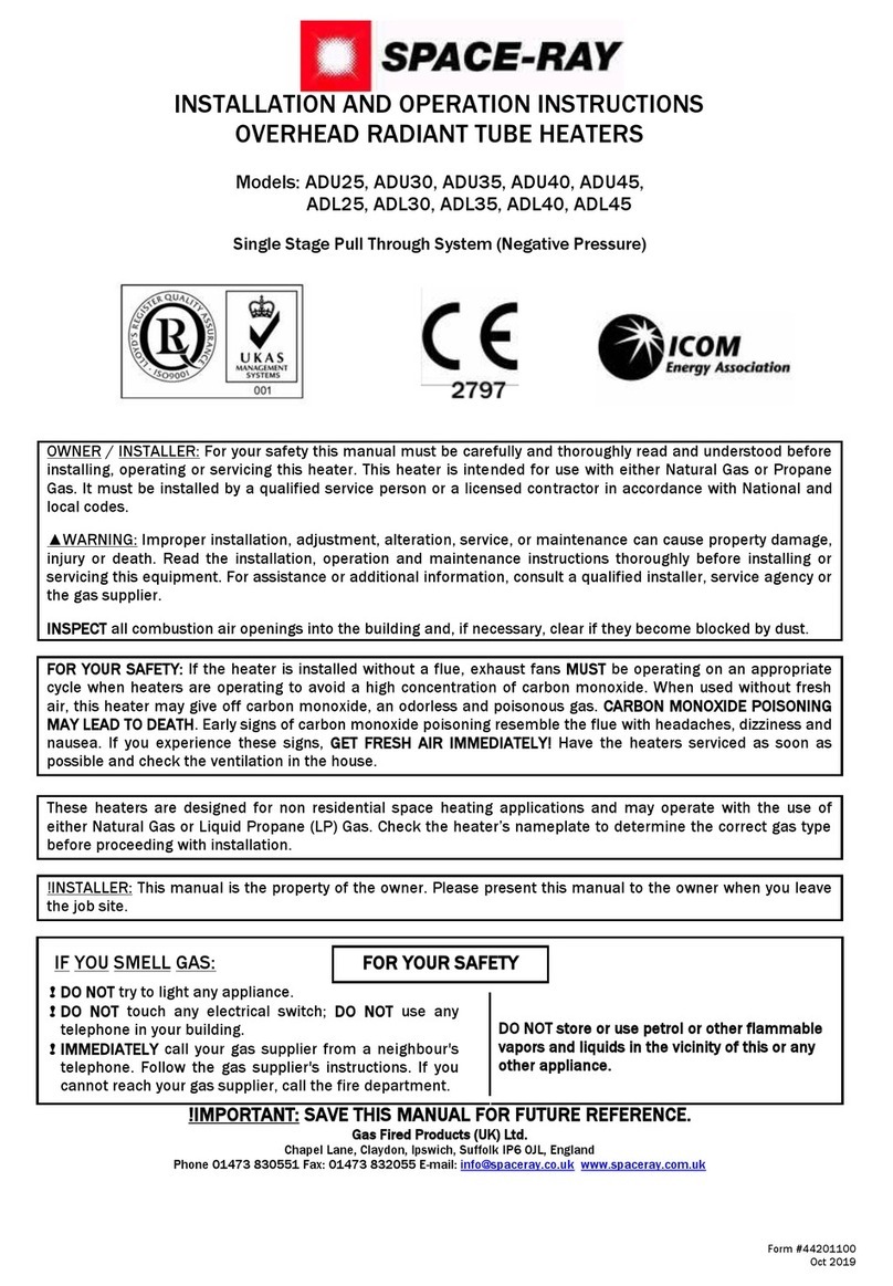 Space-Ray ADU25 Owner's manual