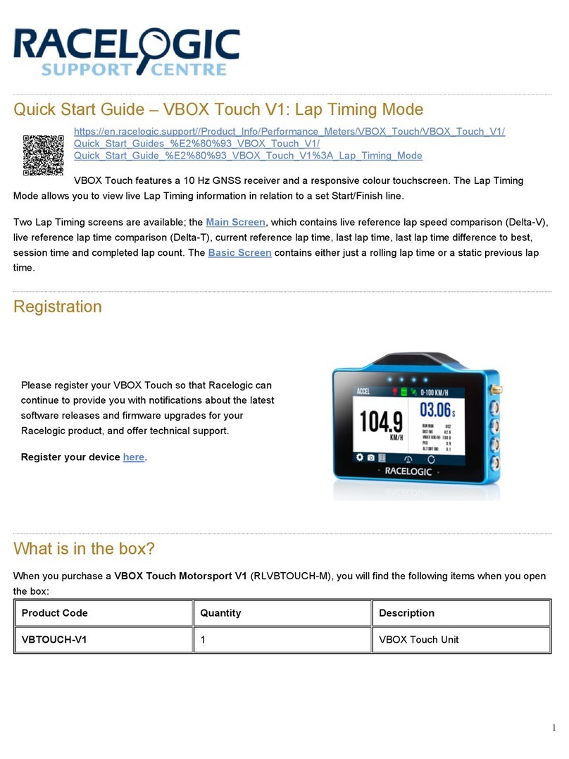Racelogic RLVBTOUCH-M User manual