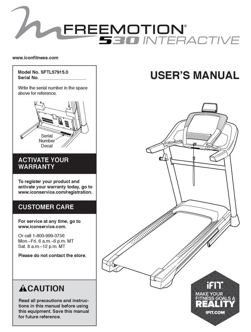 ICON FREEMOTION 530 INTERACTIVE user manual