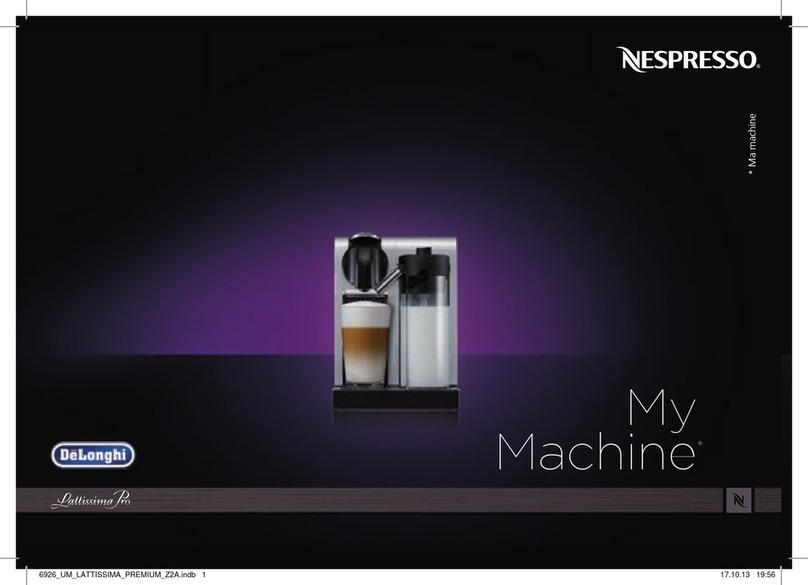 DèLonghi NESPRESSO My MACHINE Lattissima Pro EN750MB manual
