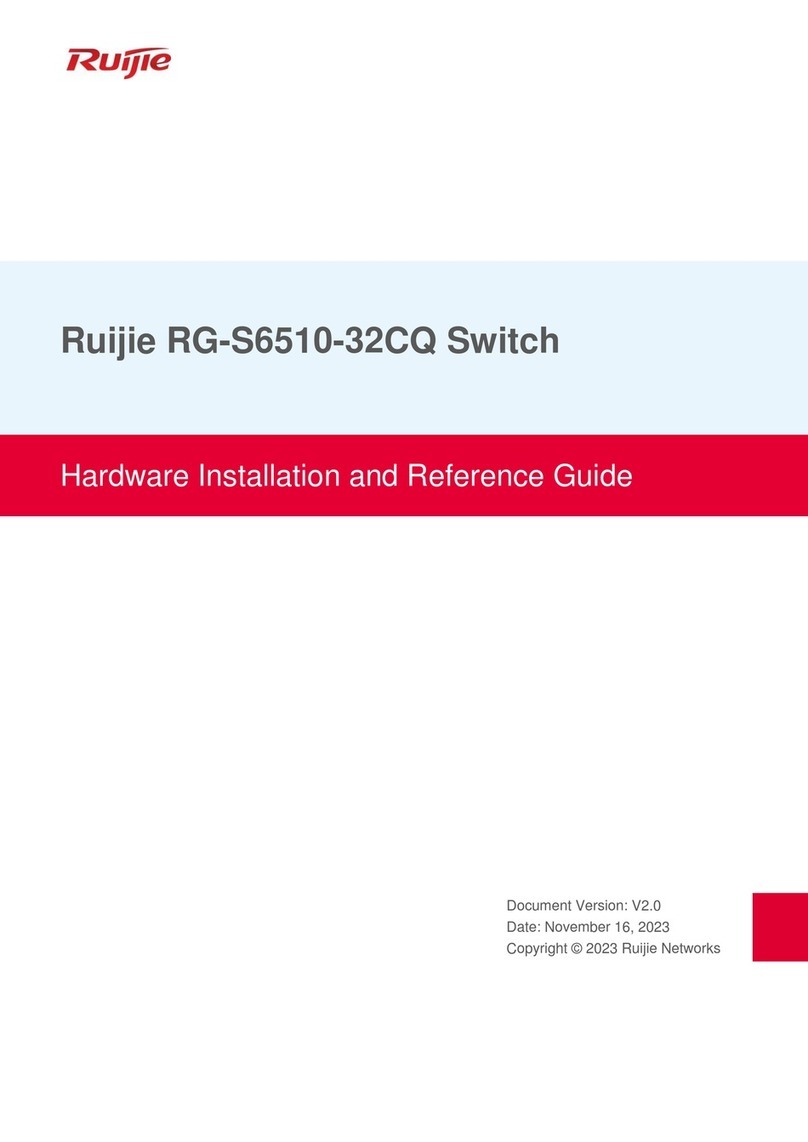 Ruijie RG-S6510-32CQ Hardware  installation and reference guide