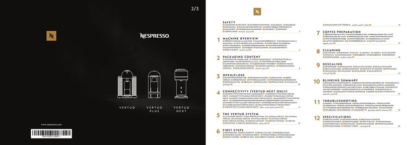 Nespresso VERTUO PLUS DELUXE User manual