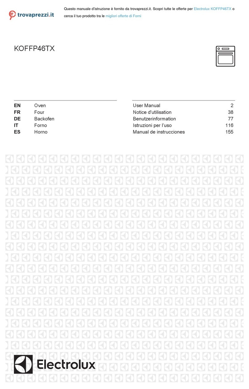 Electrolux KOFFP46TX User manual