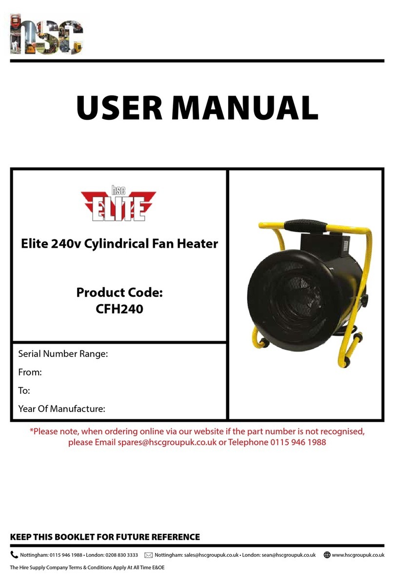 HSC Elite CFH240 instruction manual
