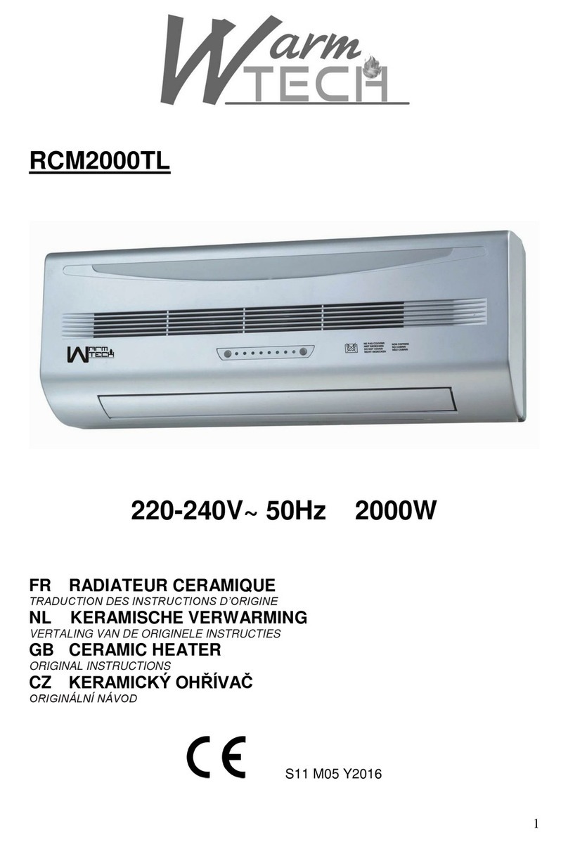 Warmtech RCM2000TL Original instructions
