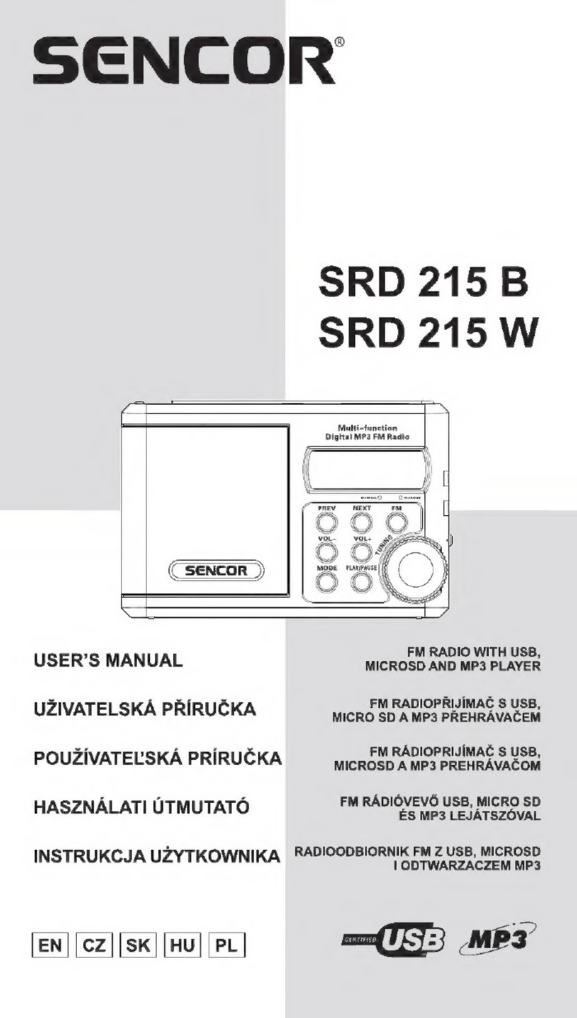 Sencor SRD 215 B user manual