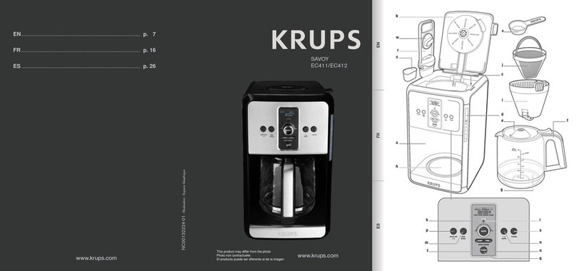 Krups SAVOY EC412 User manual