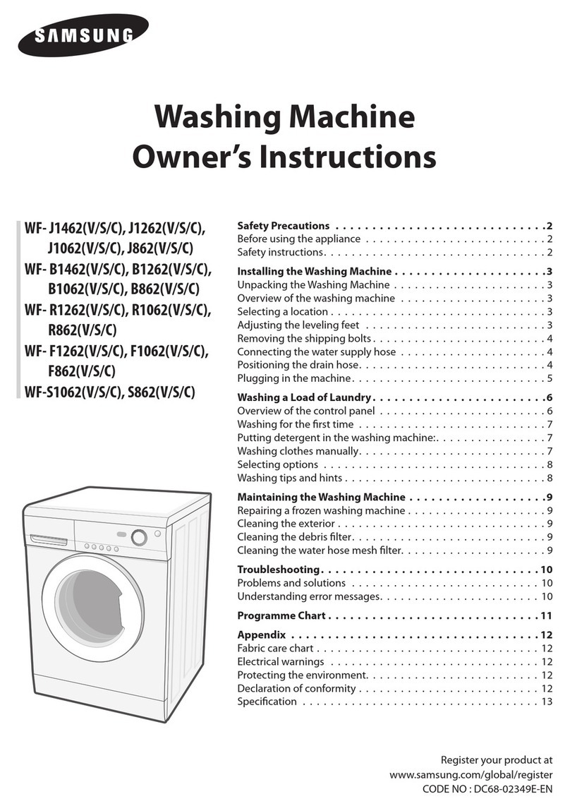 Samsung WF-J1462V User manual