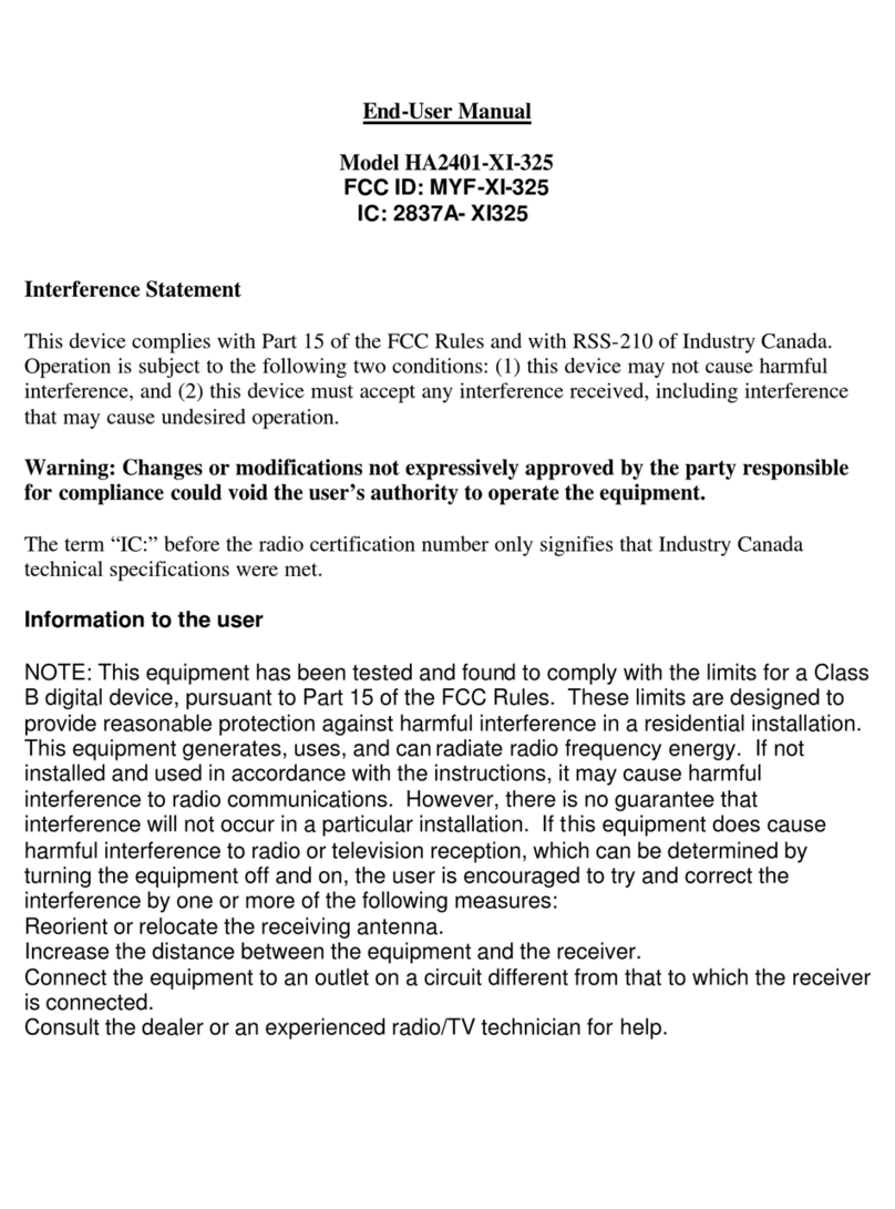 HyperLink Technologies HA2401-XI-325 User manual