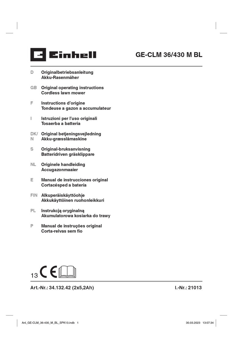 EINHELL GE-CLM 36/430 M BL User manual
