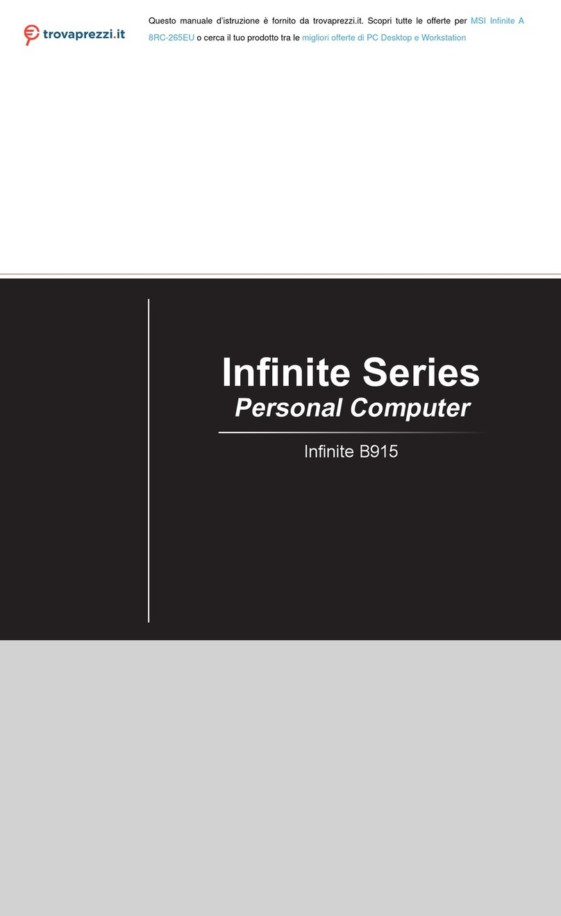 MSI Infinite A 8RC-265EU User manual