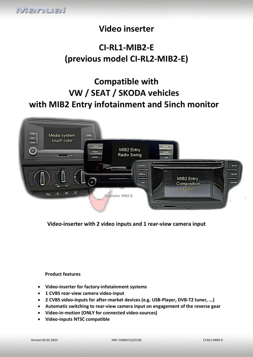 Car-Interface CI-RL1-MIB2-E User manual Car-Interface CI-RL1-MIB2-E User manual