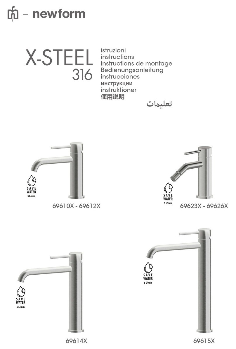 newform X-STEEL 316 69614X instructions