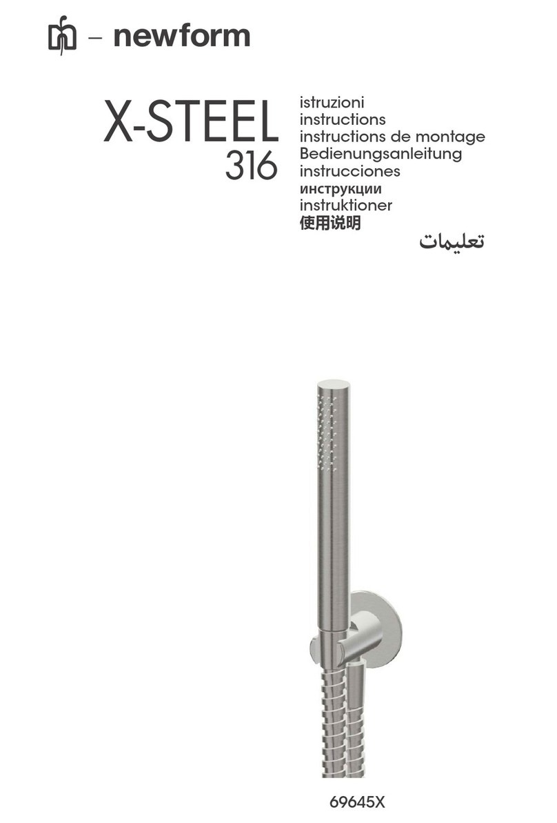 newform X-STEEL 316 69645X instructions newform X-STEEL 316 69645X instructions