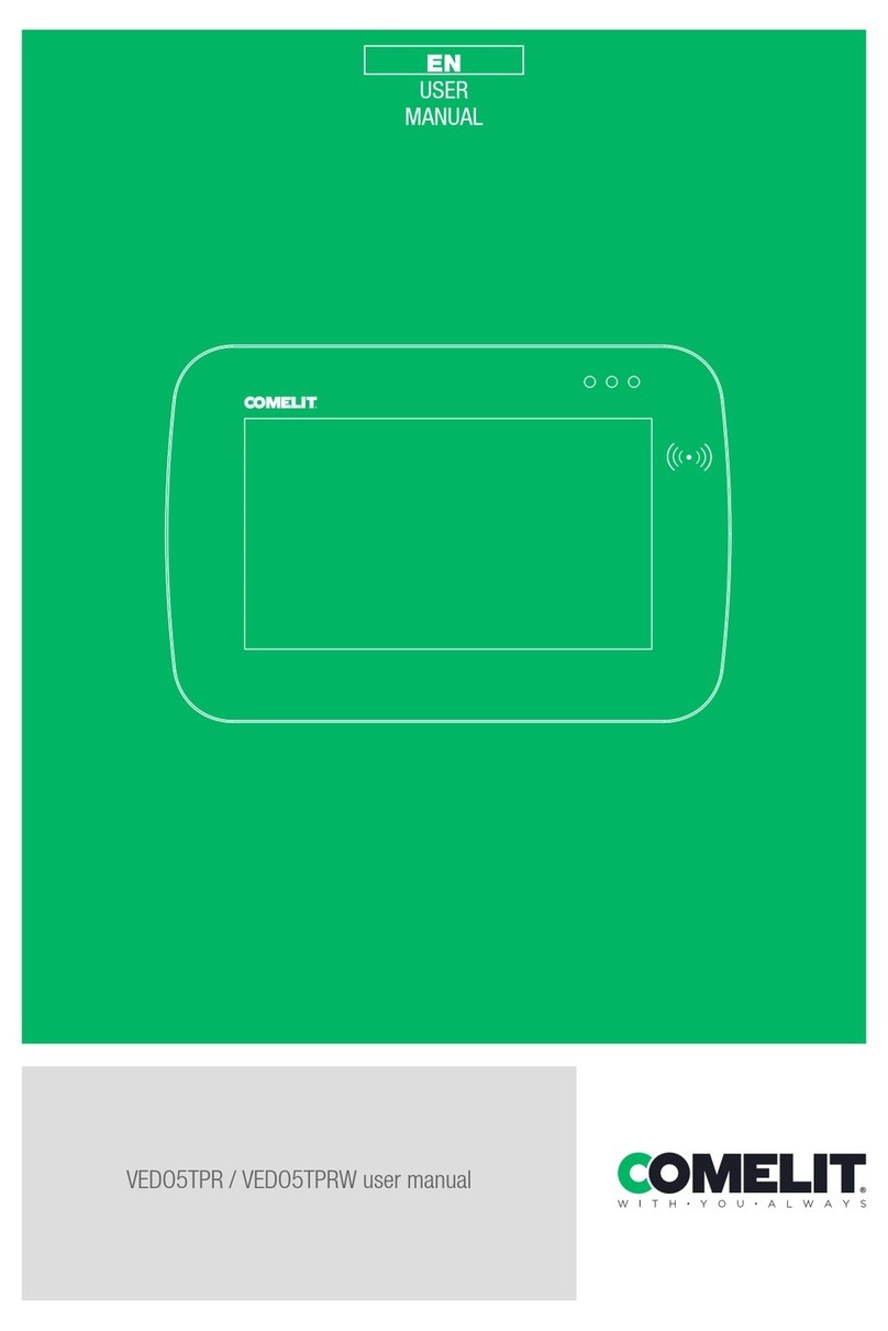 Comelit VEDO5TPRW User manual