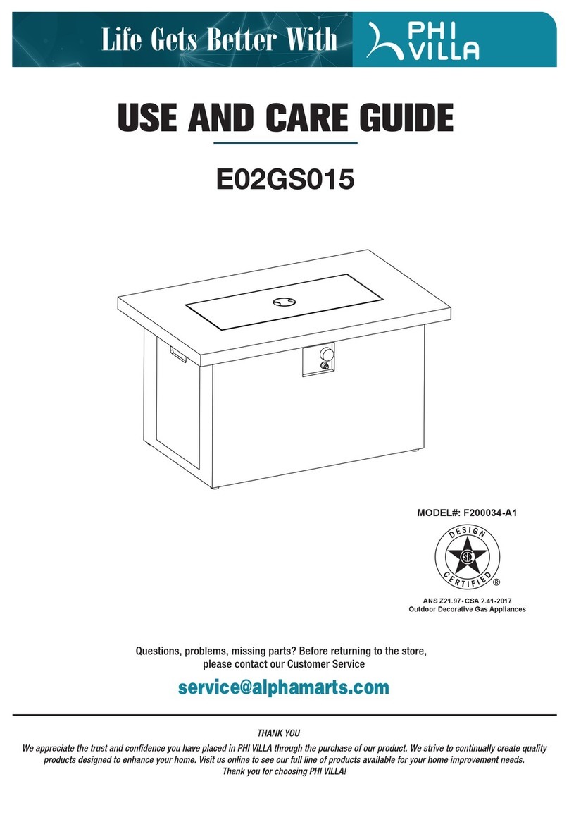 PHI VILLA E02GS015 User manual