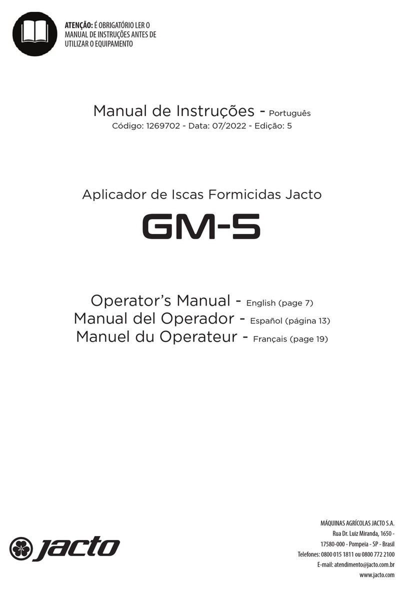 Jacto GM-5 Operator's manual