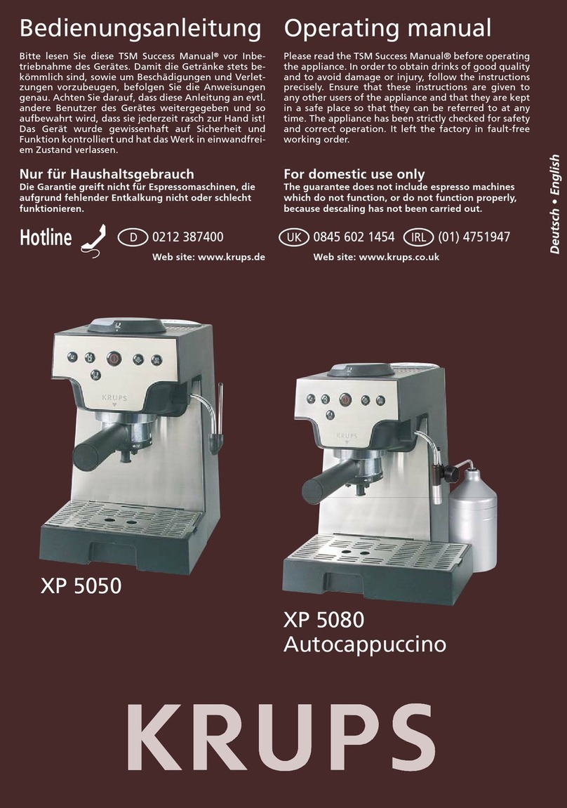 Krups XP 5080 Autocappuccino User manual