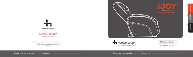 Human Touch iJOY 2.1 Use & care manual