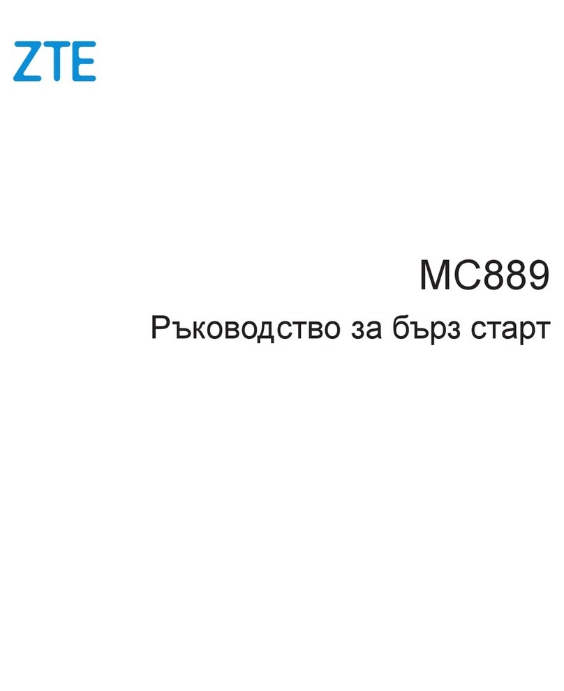 Zte MC889 quick start guide