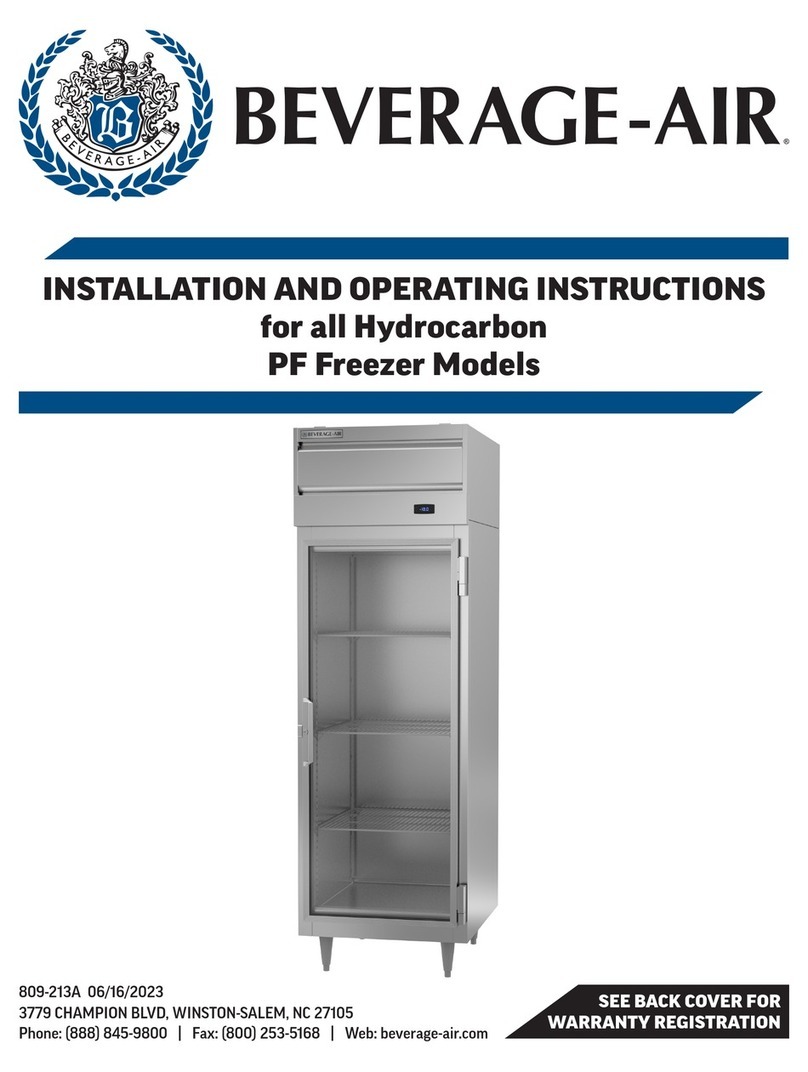 Beverage-Air PF Series User manual