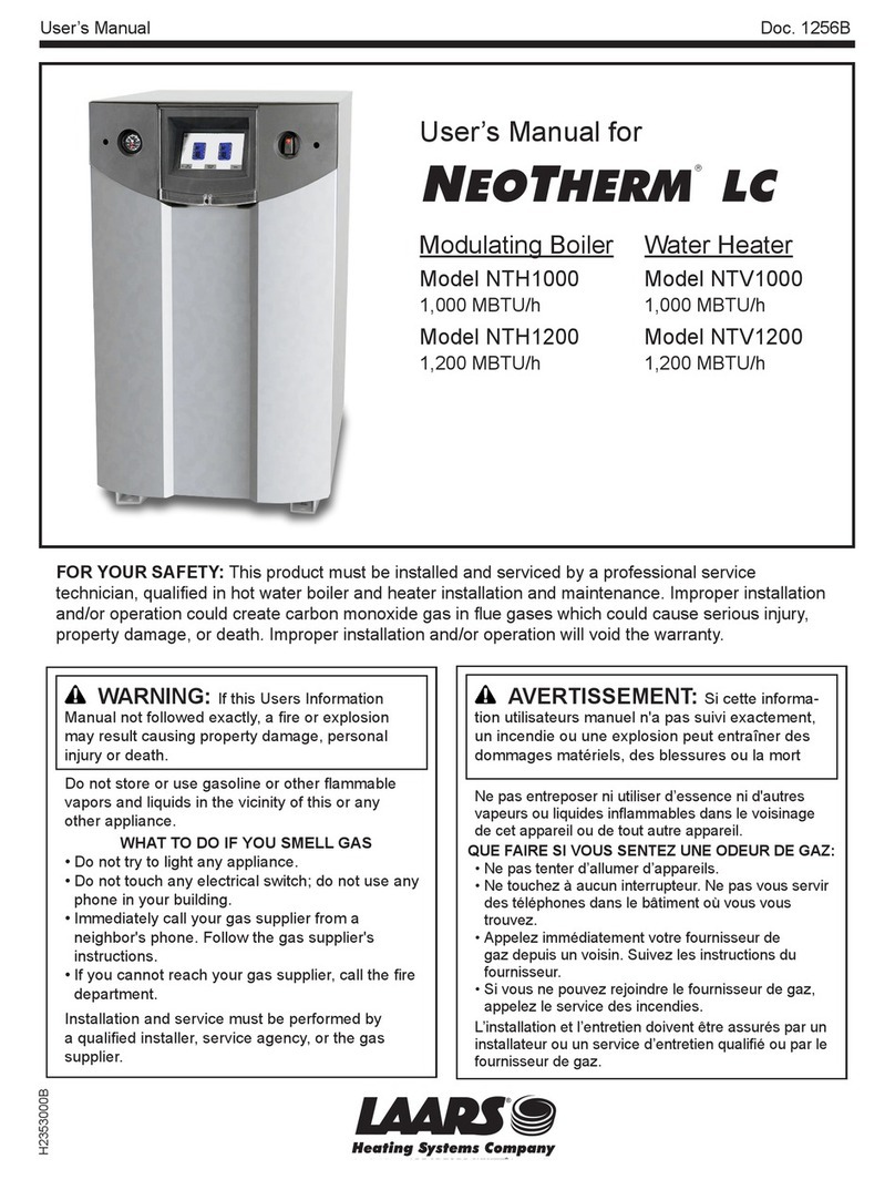 Laars NEOTHERM LC user manual