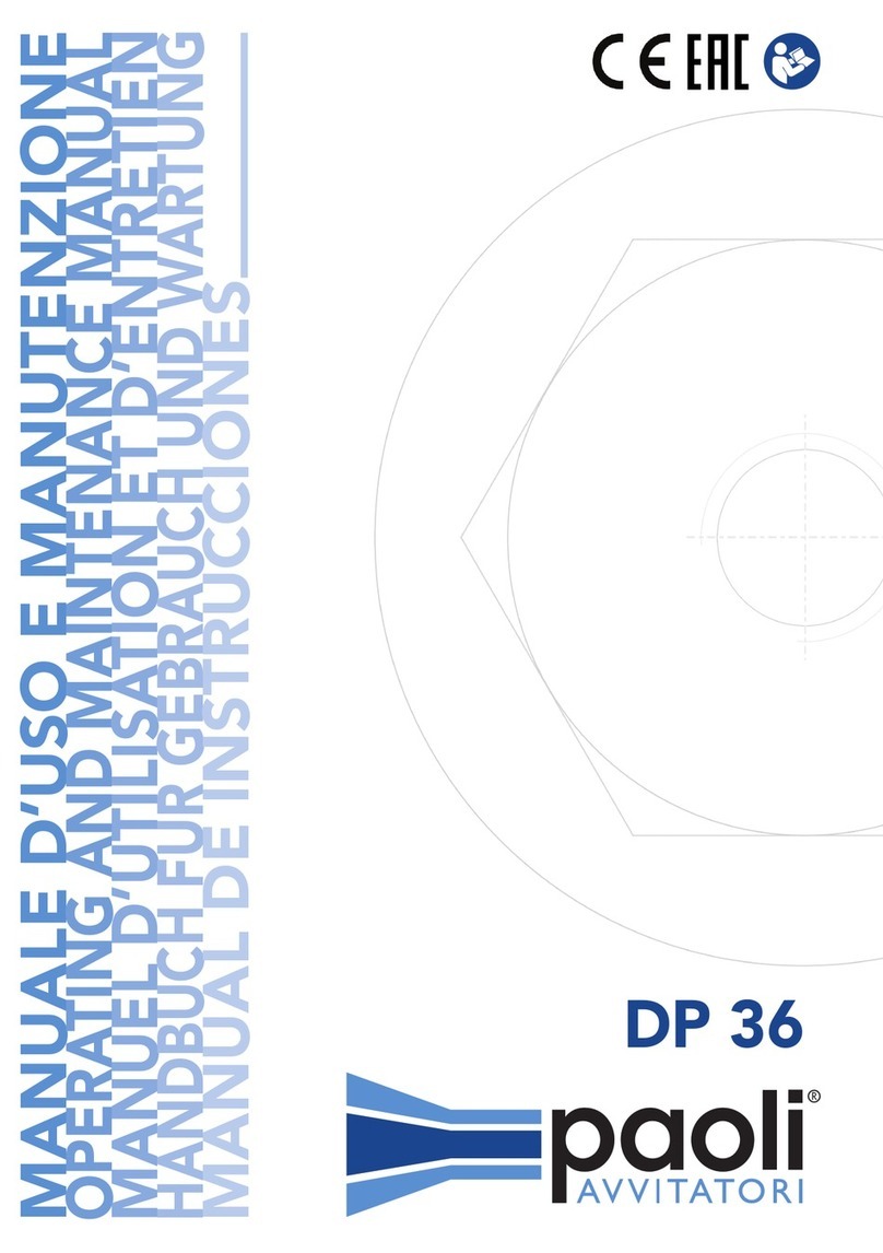 Paoli Avvitatori DP 36 Operating instructions