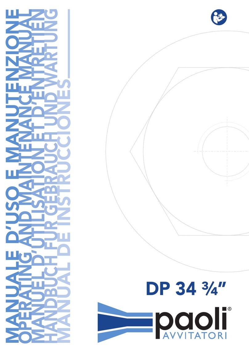 Paoli Avvitatori DP 34 Operating instructions