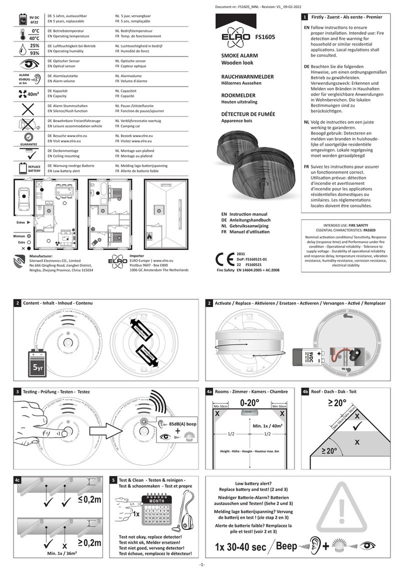 ELRO FS1605 instruction manual