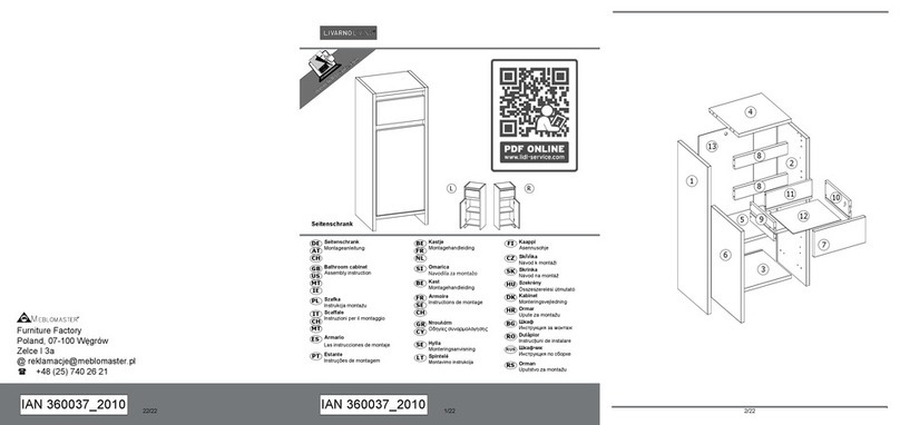 Livarno Living 360037 2010 Assembly instructions Livarno Living 360037 2010 Assembly instructions