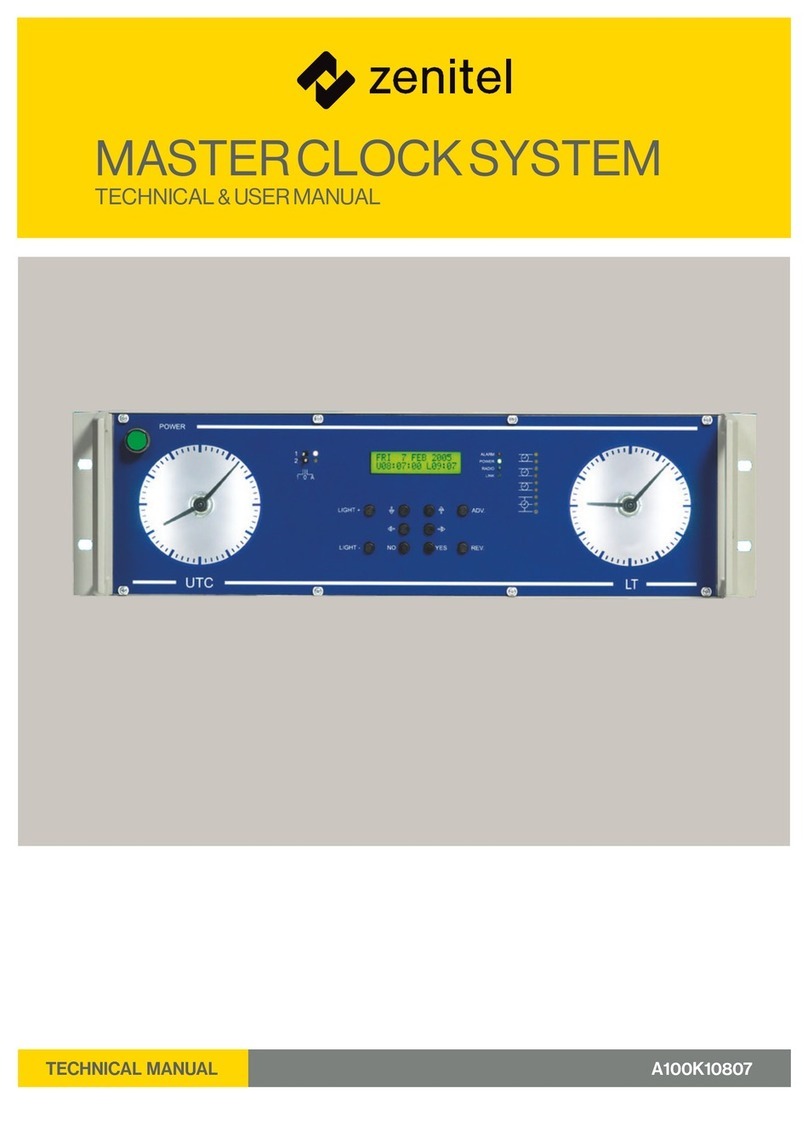 Zenitel Marine Master Clock 70000 Technical user's manual Zenitel Marine Master Clock 70000 Technical user's manual