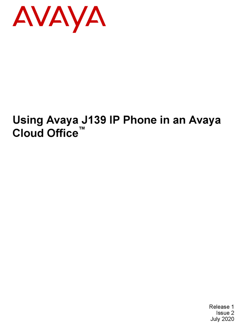 Avaya J139 User manual